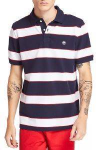 T- SHIRT POLO TIMBERLAND MILLERS RIVER STRIPE TB0A1ZT5  // (M)