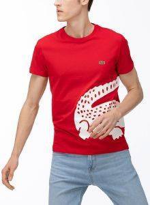 T-SHIRT LACOSTE OVERSIZED CROCODILE PRINT 240 ΚΟΚΚΙΝΟ (XL) T-SHIRT LACOSTE OVERSIZED CROCODILE PRINT 240 ΚΟΚΚΙΝΟ (XL)