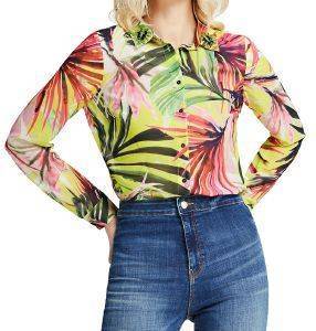 ΠΟΥΚΑΜΙΣΟ GUESS CLOUIS W0GH0FW70Q0 TROPIC THUNDER ΠΟΛΥΧΡΩΜΟ (M) ΠΟΥΚΑΜΙΣΟ GUESS CLOUIS W0GH0FW70Q0 TROPIC THUNDER ΠΟΛΥΧΡΩΜΟ (M)