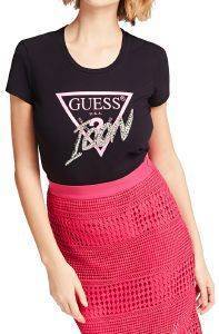 Τ-SHIRT GUESS ICON LOGO W0GI08J1300 ΜΑΥΡΟ (S) Τ-SHIRT GUESS ICON LOGO W0GI08J1300 ΜΑΥΡΟ (S)