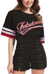 Τ-SHIRT GUESS SHERI W0GI0BJA900 ΜΑΥΡΟ (M) Τ-SHIRT GUESS SHERI W0GI0BJA900 ΜΑΥΡΟ (M)