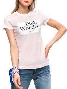 Τ-SHIRT GUESS VIVIANA PLACED PRINT W0GI47JA900 ΡΟΖ (L) Τ-SHIRT GUESS VIVIANA PLACED PRINT W0GI47JA900 ΡΟΖ (L)