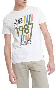 T-SHIRT FUNKY BUDDHA FBM00105704 ΚΡΕΜ (L) T-SHIRT FUNKY BUDDHA FBM00105704 ΚΡΕΜ (L)