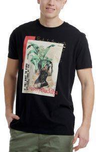 T-SHIRT FUNKY BUDDHA FBM00106004 ΜΑΥΡΟ (M) T-SHIRT FUNKY BUDDHA FBM00106004 ΜΑΥΡΟ (M)