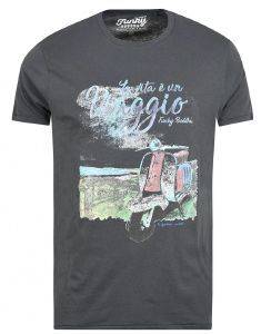 T-SHIRT FUNKY BUDDHA FBM00106804 ΑΝΘΡΑΚΙ (M) T-SHIRT FUNKY BUDDHA FBM00106804 ΑΝΘΡΑΚΙ (M)