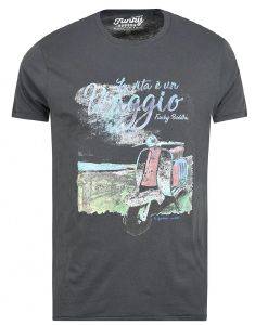 T-SHIRT FUNKY BUDDHA FBM00106804 ΑΝΘΡΑΚΙ (XL) T-SHIRT FUNKY BUDDHA FBM00106804 ΑΝΘΡΑΚΙ (XL)