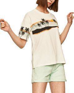 T-SHIRT PEPE JEANS LARA PL504467 ΕΚΡΟΥ (L) T-SHIRT PEPE JEANS LARA PL504467 ΕΚΡΟΥ (L)