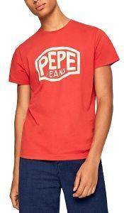 T-SHIRT PEPE JEANS EARNEST PM507139 ΚΟΚΚΙΝΟ (L) T-SHIRT PEPE JEANS EARNEST PM507139 ΚΟΚΚΙΝΟ (L)