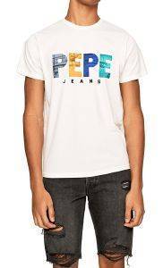 PEPE JEANS T-SHIRT PEPE JEANS EDISON PM507142 ΛΕΥΚΟ