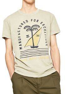 T-SHIRT PEPE JEANS JONAH PM507156 ΓΚΡΙ/ΜΠΕΖ (L) T-SHIRT PEPE JEANS JONAH PM507156 ΓΚΡΙ/ΜΠΕΖ (L)