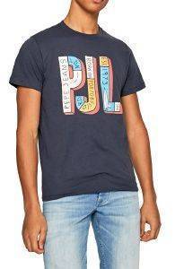 T-SHIRT PEPE JEANS SAMPSON PM507179 ΣΚΟΥΡΟ ΜΠΛΕ (M) T-SHIRT PEPE JEANS SAMPSON PM507179 ΣΚΟΥΡΟ ΜΠΛΕ (M)