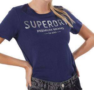 T-SHIRT SUPERDRY PREMIUM SEQUIN ENTRY W1010006A ������ ���� (L)