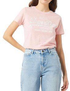 T-SHIRT SUPERDRY FLORAL INFILL ENTRY W1010017A ΑΝΟΙΧΤΟ ΡΟΖ ΜΕΛΑΝΖΕ (L) T-SHIRT SUPERDRY FLORAL INFILL ENTRY W1010017A ΑΝΟΙΧΤΟ ΡΟΖ ΜΕΛΑΝΖΕ (L)