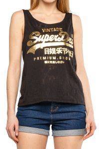 TOP SUPERDRY SNAKE BURNOUT CLASSIC W6010079A ΜΑΥΡΟ (S) TOP SUPERDRY SNAKE BURNOUT CLASSIC W6010079A ΜΑΥΡΟ (S)