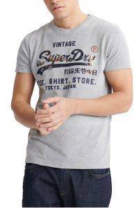 T-SHIRT SUPERDRY VINTAGE LOGO INFILL M1010080B ΓΚΡΙ ΜΕΛΑΝΖΕ (S) T-SHIRT SUPERDRY VINTAGE LOGO INFILL M1010080B ΓΚΡΙ ΜΕΛΑΝΖΕ (S)