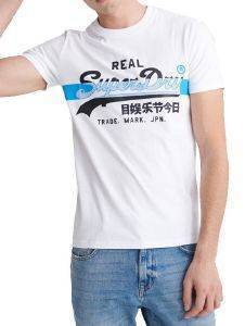 T-SHIRT SUPERDRY VINTAGE LOCO CROSS HATCH M1010090A ΛΕΥΚΟ (M) T-SHIRT SUPERDRY VINTAGE LOCO CROSS HATCH M1010090A ΛΕΥΚΟ (M)