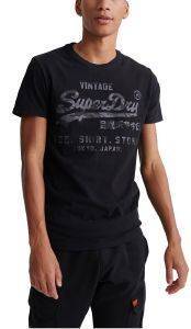 T-SHIRT SUPERDY VINTAGE LOGO BONDED M1010100A ΜΑΥΡΟ (XL) T-SHIRT SUPERDY VINTAGE LOGO BONDED M1010100A ΜΑΥΡΟ (XL)