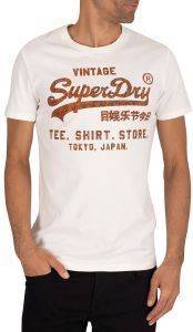 T-SHIRT SUPERDY VINTAGE LOGO BONDED M1010100A  (XL)