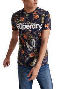 T-SHIRT SUPERDRY SUPER 5\'S M1010106B LEAF ΠΟΛΥΧΡΩΜΟ/ΣΚΟΥΡΟ ΜΠΛΕ (M) T-SHIRT SUPERDRY SUPER 5\'S M1010106B LEAF ΠΟΛΥΧΡΩΜΟ/ΣΚΟΥΡΟ ΜΠΛΕ (M)