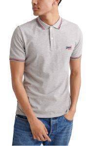 T-SHIRT POLO SUPERDRY CLASSIC MICRO LITE TIPPED M1110012A ΓΚΡΙ ΜΕΛΑΝΖΕ (M) T-SHIRT POLO SUPERDRY CLASSIC MICRO LITE TIPPED M1110012A ΓΚΡΙ ΜΕΛΑΝΖΕ (M)
