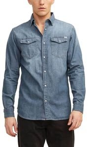 ΠΟΥΚΑΜΙΣΟ JACK & JONES JJESHERIDAN JEAN 12138115 ΜΠΛΕ (S) ΠΟΥΚΑΜΙΣΟ JACK & JONES JJESHERIDAN JEAN 12138115 ΜΠΛΕ (S)