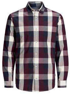 ΠΟΥΚΑΜΙΣΟ JACK & JONES JJEPLAIN ΚΑΡΟ 12173030 ΜΠΟΡΝΤΩ (XL) ΠΟΥΚΑΜΙΣΟ JACK & JONES JJEPLAIN ΚΑΡΟ 12173030 ΜΠΟΡΝΤΩ (XL)