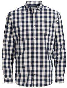 ΠΟΥΚΑΜΙΣΟ JACK & JONES JJEPLAIN ΚΑΡΟ 12173030 ΣΚΟΥΡΟ ΜΠΛΕ (S) ΠΟΥΚΑΜΙΣΟ JACK & JONES JJEPLAIN ΚΑΡΟ 12173030 ΣΚΟΥΡΟ ΜΠΛΕ (S)