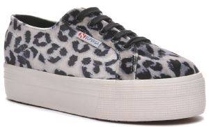  SUPERGA 2790-FANVELVETW S00GZJ0 FLATFORM LEOPARD 