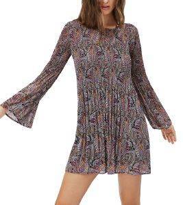 ΦΟΡΕΜΑ PEPE JEANS MARISOL PLEATED MINI PL952750 ΠΟΛΥΧΡΩΜΟ (S) ΦΟΡΕΜΑ PEPE JEANS MARISOL PLEATED MINI PL952750 ΠΟΛΥΧΡΩΜΟ (S)