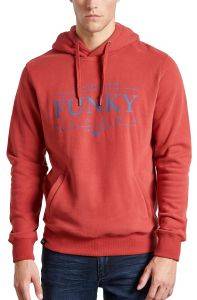 HOODIE FUNKY BUDDHA FBM002-008-06 KOKKINO (M)