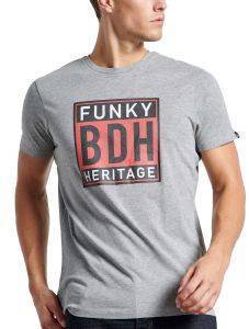 T-SHIRT FUNKY BUDDHA FBM002-016-04 ΣΚΟΥΡΟ ΓΚΡΙ ΜΕΛΑΝΖΕ(L) T-SHIRT FUNKY BUDDHA FBM002-016-04 ΣΚΟΥΡΟ ΓΚΡΙ ΜΕΛΑΝΖΕ(L)
