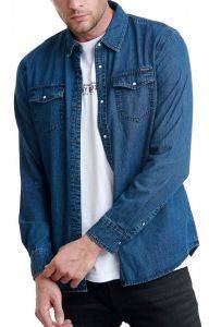 ΠΟΥΚΑΜΙΣΟ FUNKY BUDDHA DENIM FBM002-061-05 ΜΠΛΕ (M) ΠΟΥΚΑΜΙΣΟ FUNKY BUDDHA DENIM FBM002-061-05 ΜΠΛΕ (M)