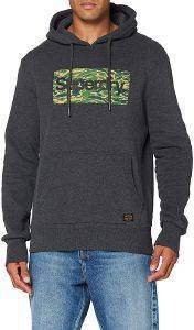 HOODIE SUPERDRY CL CANVAS M2010422A ΑΝΘΡΑΚΙ ΜΕΛΑΝΖΕ (XXL) HOODIE SUPERDRY CL CANVAS M2010422A ΑΝΘΡΑΚΙ ΜΕΛΑΝΖΕ (XXL)