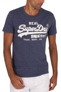 T-SHIRT SUPERDRY VL EMBROIDERY M1010405B ΣΚΟΥΡΟ ΜΠΛΕ ΜΕΛΑΝΖΕ (M) T-SHIRT SUPERDRY VL EMBROIDERY M1010405B ΣΚΟΥΡΟ ΜΠΛΕ ΜΕΛΑΝΖΕ (M)