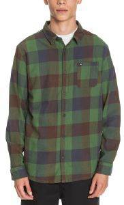 ΠΟΥΚΑΜΙΣΟ QUIKSILVER MOTHERFLY FLANNEL EQYWT04015 ΠΡΑΣΙΝΟ/ΚΑΦΕ