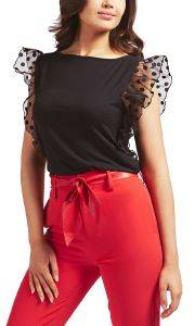 TOP GUESS ENZA W0YP0HK68D2 ΜΑΥΡΟ (M) TOP GUESS ENZA W0YP0HK68D2 ΜΑΥΡΟ (M)