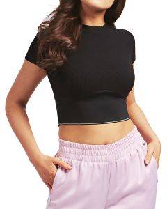 CROP TOP GUESS CYNTIA W0YP32K8RT0 ΜΑΥΡΟ (S) CROP TOP GUESS CYNTIA W0YP32K8RT0 ΜΑΥΡΟ (S)