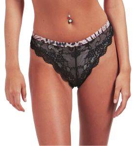 ΣΛΙΠΑΚΙ GUESS BRAZILIAN LACE O0BE10PZ01C ΜΑΥΡΟ (M) ΣΛΙΠΑΚΙ GUESS BRAZILIAN LACE O0BE10PZ01C ΜΑΥΡΟ (M)