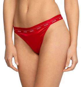  GUESS LOGO ELASTIC TAPE SATIN STRING O0BE06KA5I0 KOKKINO (M)