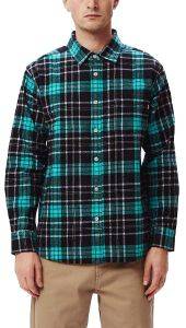 ΠΟΥΚΑΜΙΣΟ OBEY LESTER WOVEN ΚΑΡΟ 181200299 ΜΑΥΡΟ/ΜΠΛΕ