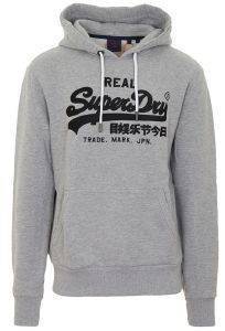 HOODIE SUPERDRY VL EMBROIDERY M2010488B ΓΚΡΙ ΜΕΛΑΝΖΕ (M) HOODIE SUPERDRY VL EMBROIDERY M2010488B ΓΚΡΙ ΜΕΛΑΝΖΕ (M)