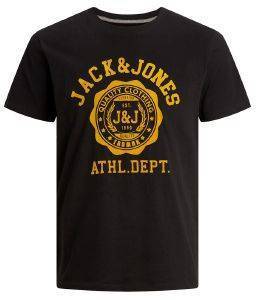 T-SHIRT JACK & JONES JJFLOCK 12183198 ΜΑΥΡΟ (S) T-SHIRT JACK & JONES JJFLOCK 12183198 ΜΑΥΡΟ (S)