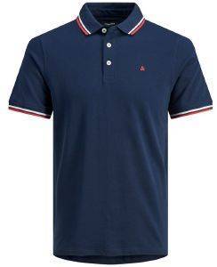 T-SHIRT POLO JACK & JONES JJEPAULOS 12136668 ΣΚΟΥΡΟ ΜΠΛΕ (S) T-SHIRT POLO JACK & JONES JJEPAULOS 12136668 ΣΚΟΥΡΟ ΜΠΛΕ (S)