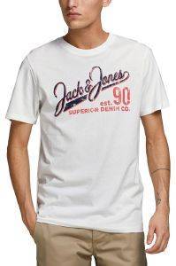 T-SHIRT JACK & JONES JJELOGO 12180867 ΛΕΥΚΟ (L) T-SHIRT JACK & JONES JJELOGO 12180867 ΛΕΥΚΟ (L)