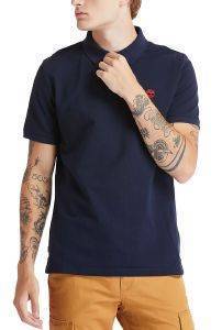 T-SHIRT POLO TIMBERLAND MILLERS RIVER TB0A2BNM ΣΚΟΥΡΟ ΜΠΛΕ