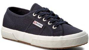 SUPERGA ΠΑΠΟΥΤΣΙ SUPERGA 2750-COTU CLASSIC S000010-F43 ΣΚΟΥΡΟ ΜΠΛΕ/ΛΕΥΚΟ