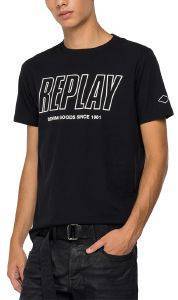 T-SHIRT REPLAY DENIM GOODS M3395 .000.2660 098 ΜΑΥΡΟ (M) T-SHIRT REPLAY DENIM GOODS M3395 .000.2660 098 ΜΑΥΡΟ (M)