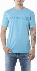 T-SHIRT REPLAY M3363 .000.2660 204 ΤΥΡΚΟΥΑΖ