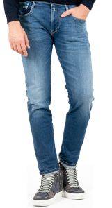 JEANS REPLAY ANBASS SLIM HYPERFLEX RE-USED M914Y .000.661RI12 007 ΣΚΟΥΡΟ ΜΠΛΕ