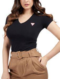 T-SHIRT GUESS MINI TRIANGLE W1GI17J1311 ΜΑΥΡΟ (M) T-SHIRT GUESS MINI TRIANGLE W1GI17J1311 ΜΑΥΡΟ (M)